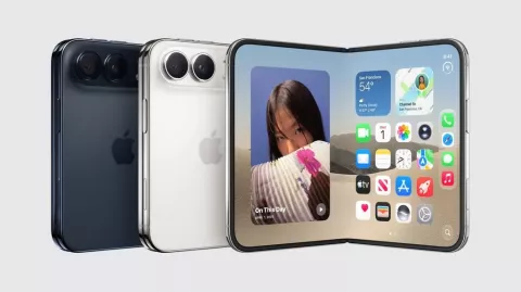 Apple и её смартфон в виде конверта
